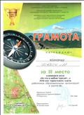 Грамота за III место в конкурсе эссе "За что я люблю турслёт..." XVIII-ого туристского слёта работников образовательных организаций в группе "В", ГО Карпинск, 2019 год