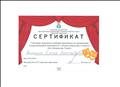 Сертификат окружного семинара-практикума по организации театрализованной деятельности с детьми дошкольного возраста "Его Величество Театр!", Серовский городской округ Управление образования, 19.04.2019 год